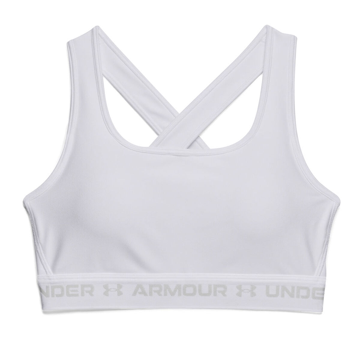 Under Armour Womens Mid Support Crossback Sports Bra - Black slider