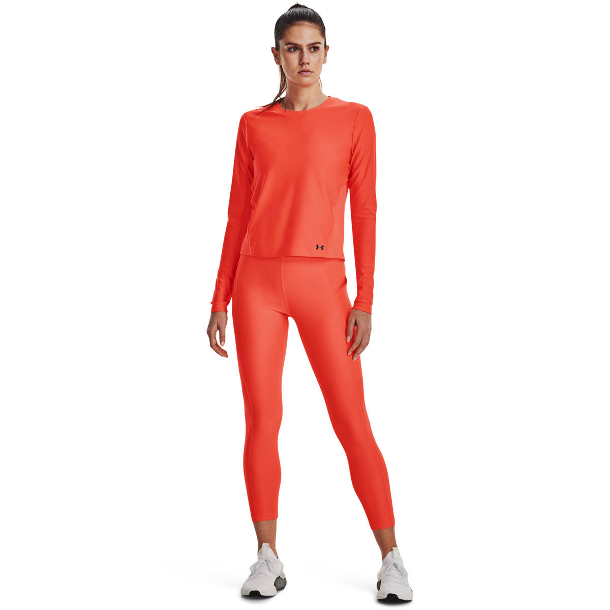 Under Armour Womens Performance Long Sleeve Top - Orange slider