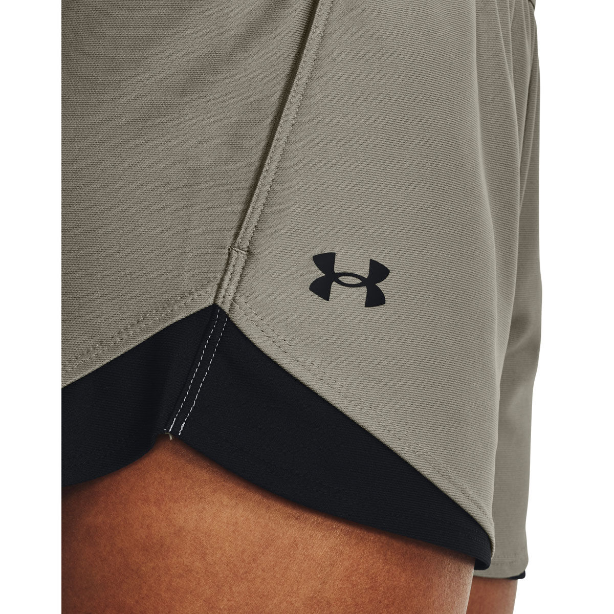 Under Armour Womens Play Up 3.0 Training Shorts - Green slider