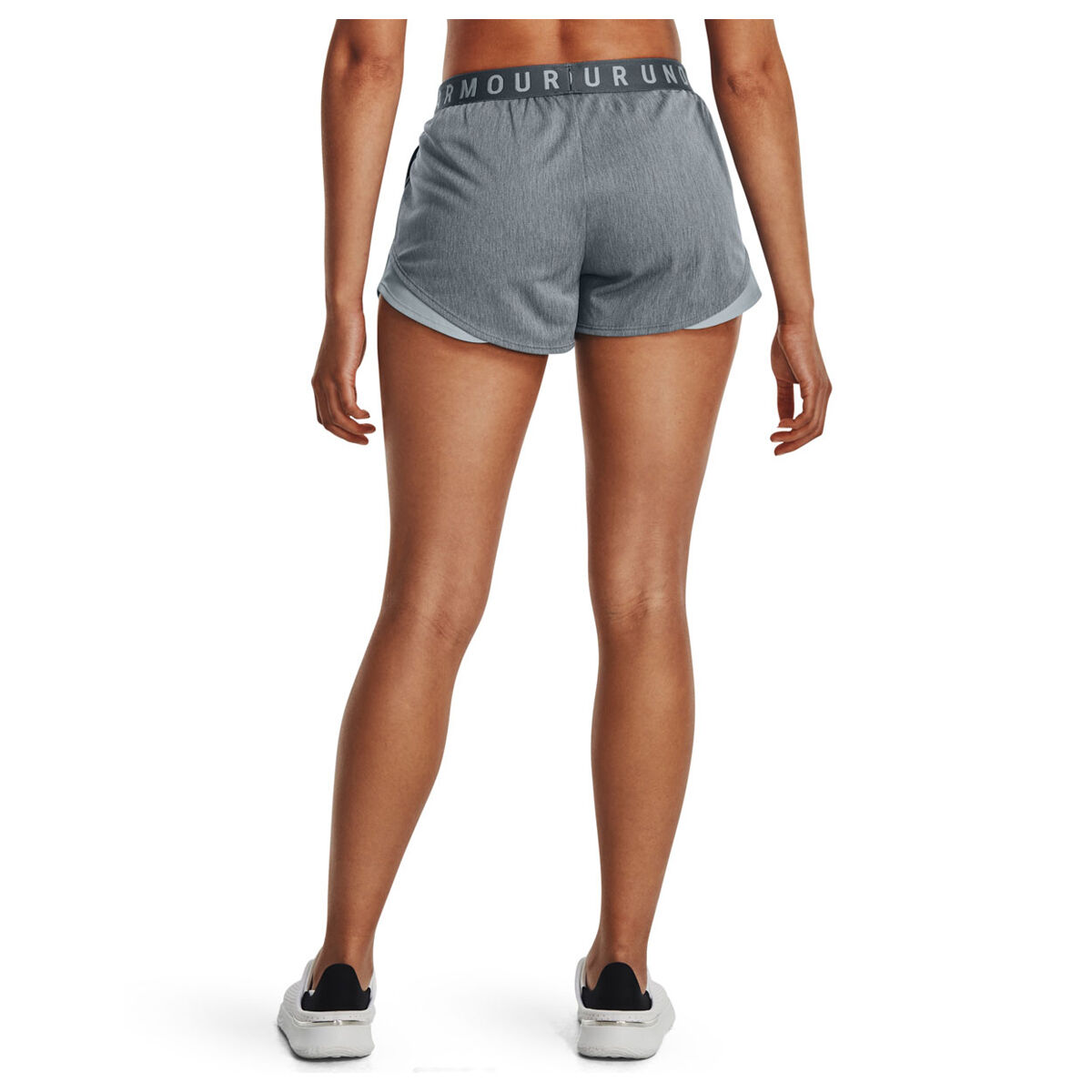 Under Armour Womens Play Up Twist 3.0 Training Shorts - Grey slider