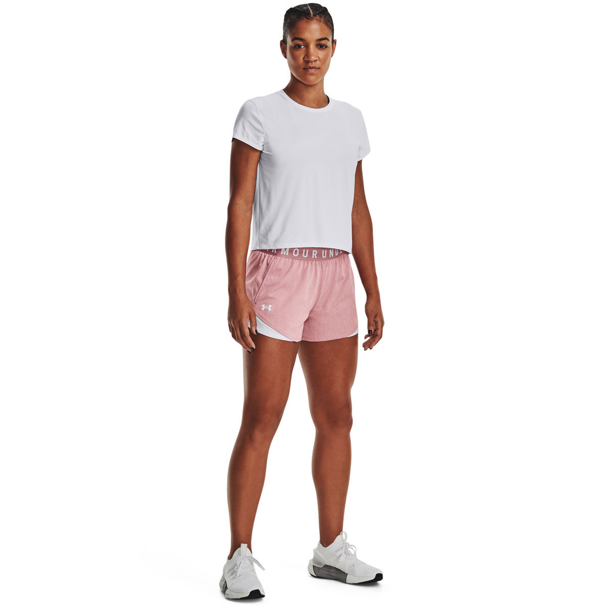 Under Armour Womens Play Up Twist 3.0 Training Shorts - Purple slider