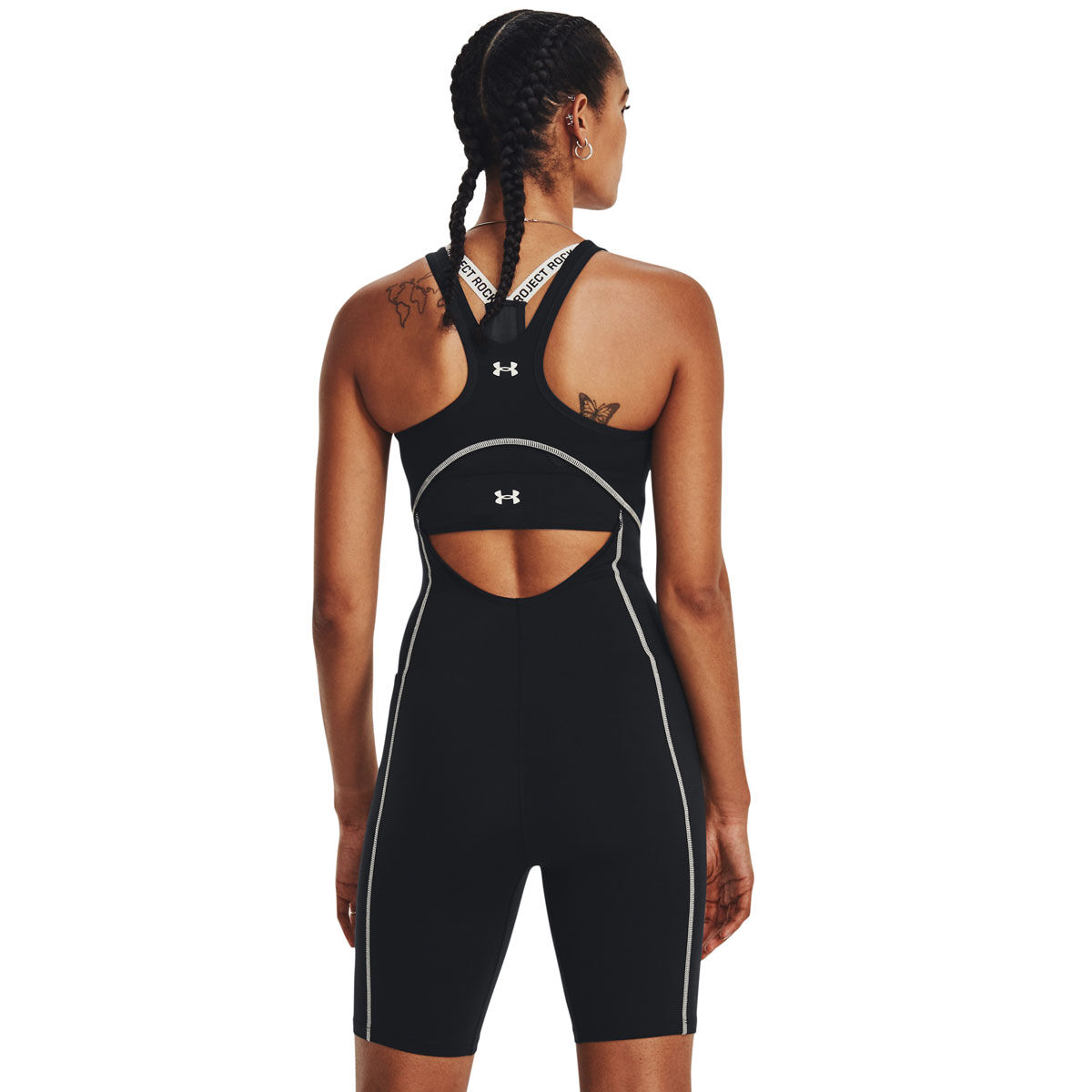 Under Armour Womens Project Rock Bodysuit Black XS - Black slider