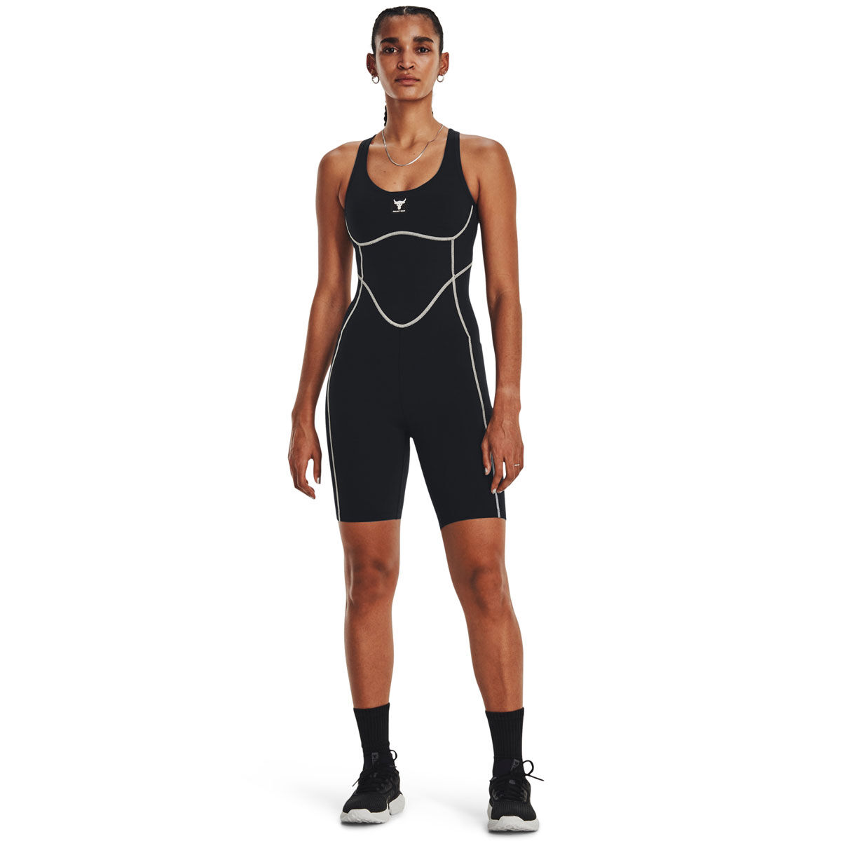 Under Armour Womens Project Rock Bodysuit Black XS - Black slider