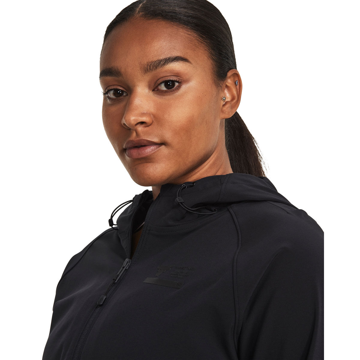 Under Armour Womens Project Rock Unstoppable Jacket - Black slider