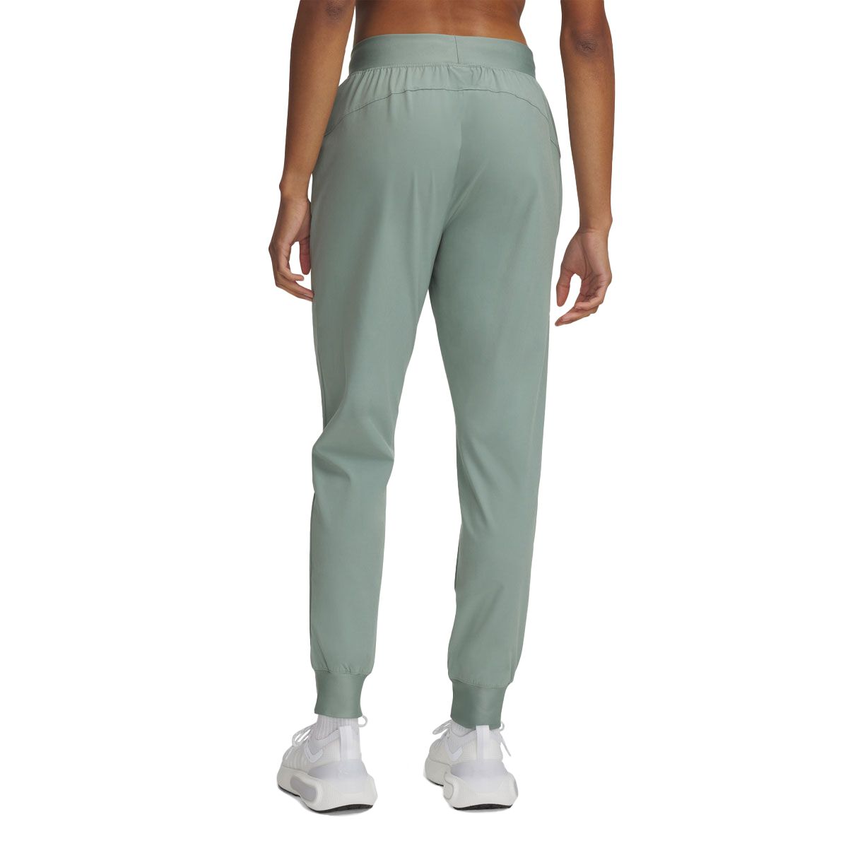 Under Armour Womens Rival Hi Rise Woven Pants - Green slider