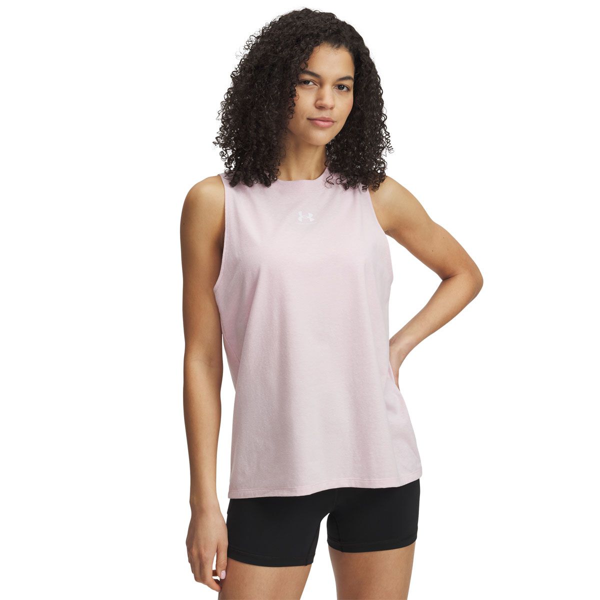 Under Armour Womens Rival Muscle Tank - Pink