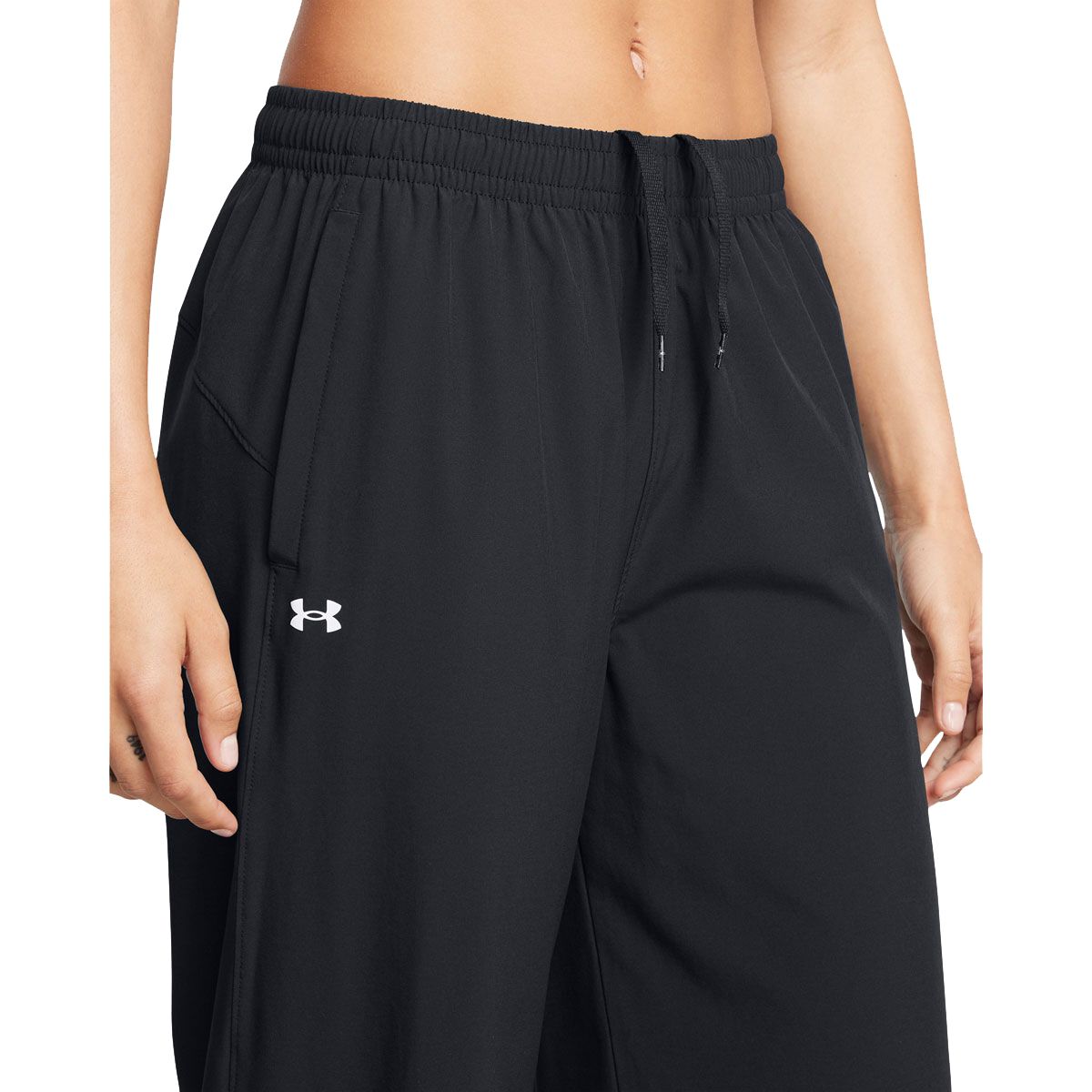 Under Armour Womens Rival Wide Leg Pants - Green slider