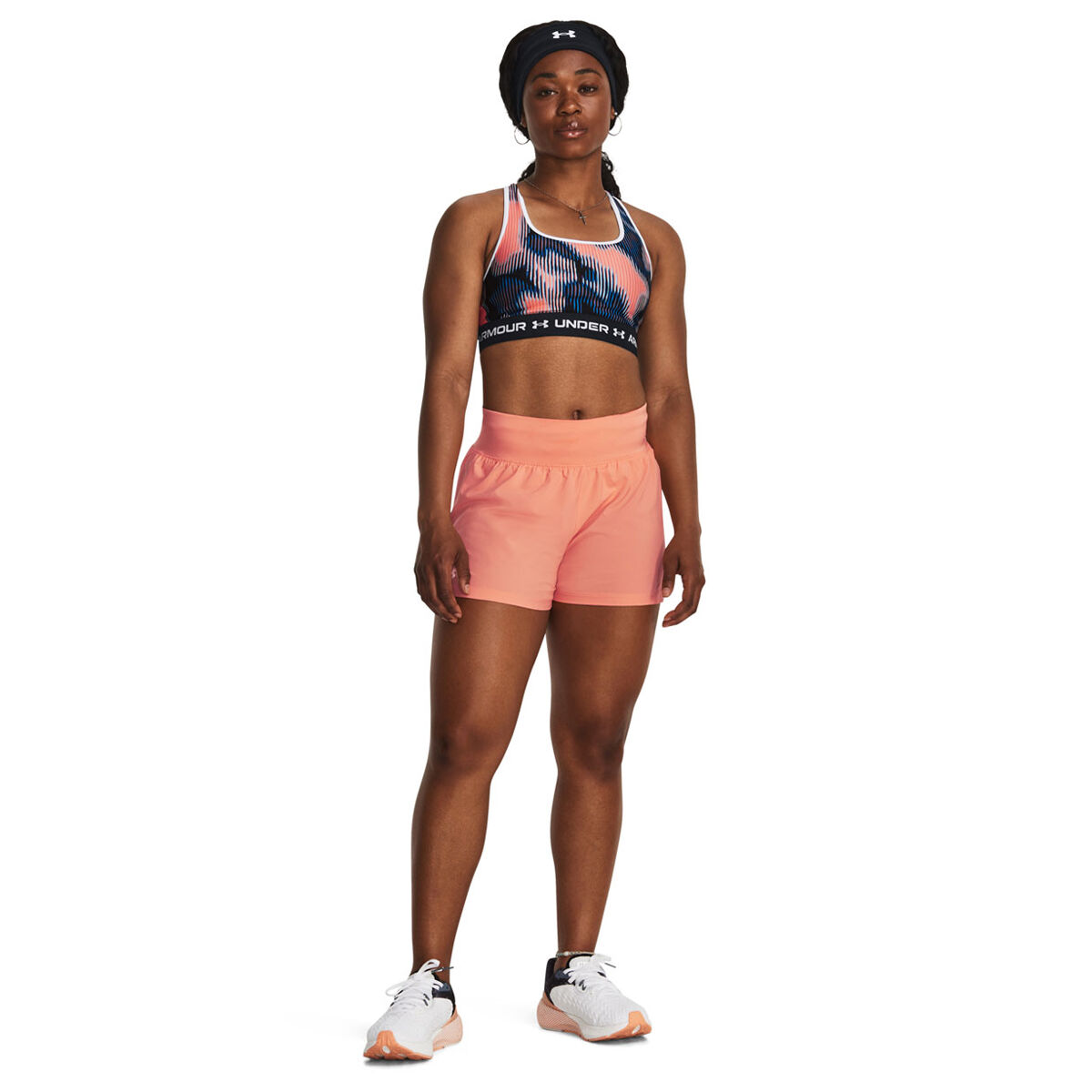 Under Armour Womens Run Stamina 3 Inch Shorts - Pink slider