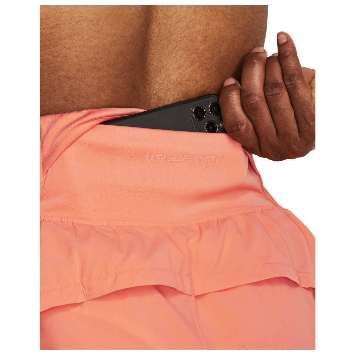 Under Armour Womens Run Stamina 3 Inch Shorts - Pink slider