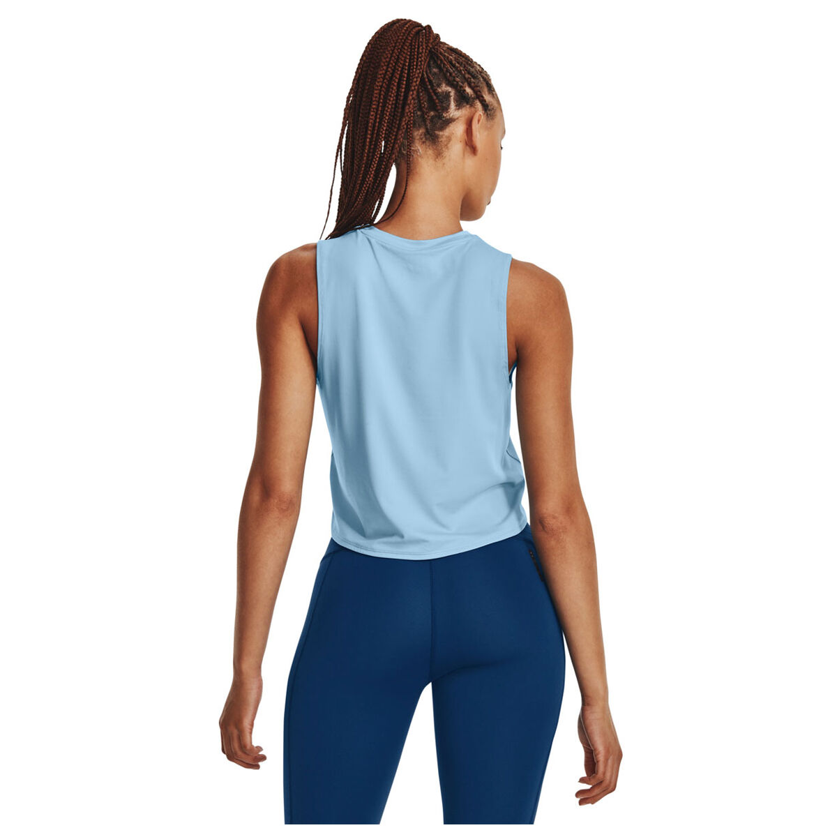 Under Armour Womens Rush Energy Crop Tank - Blue slider