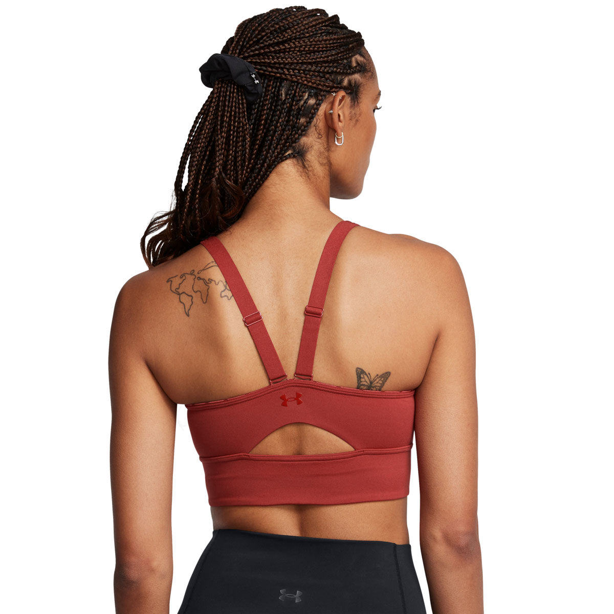 Under Armour Womens SmartForm Evolution Mid Longline Sports Bra - Orange slider