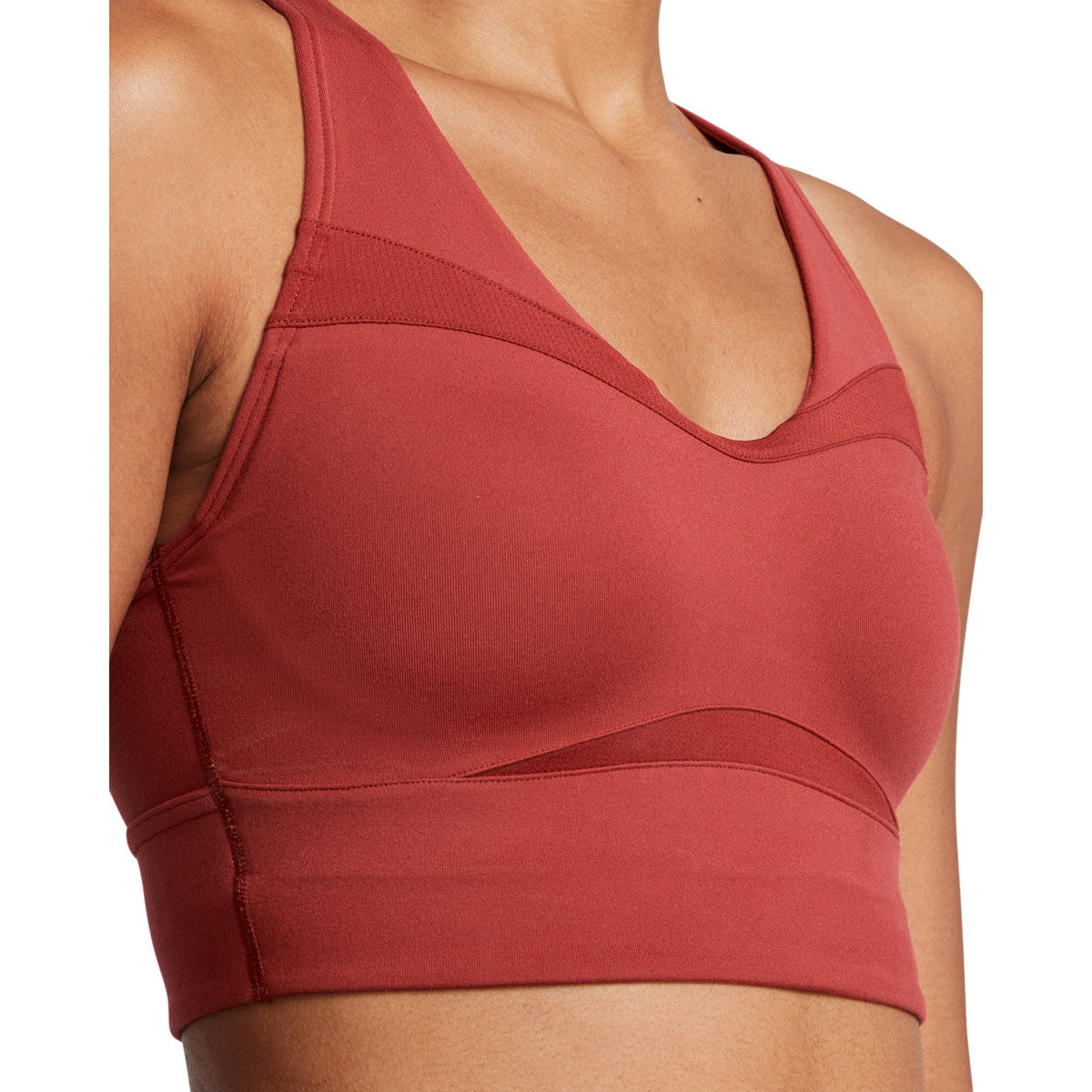 Under Armour Womens SmartForm Evolution Mid Longline Sports Bra - Orange slider