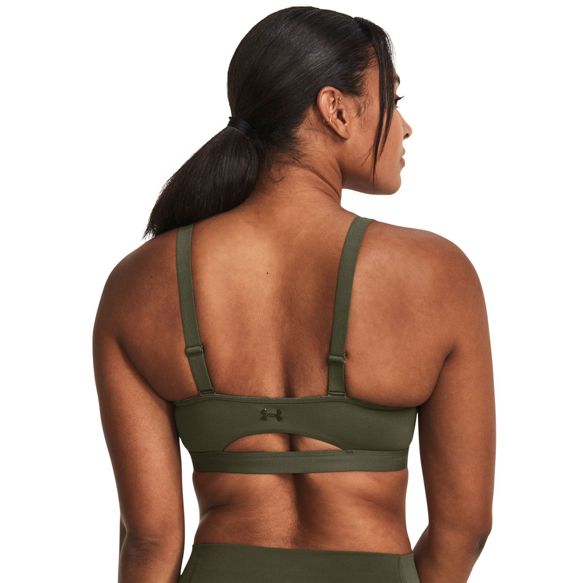 Under Armour Womens SmartForm Evolution Mid Support Sports Bra - Green slider