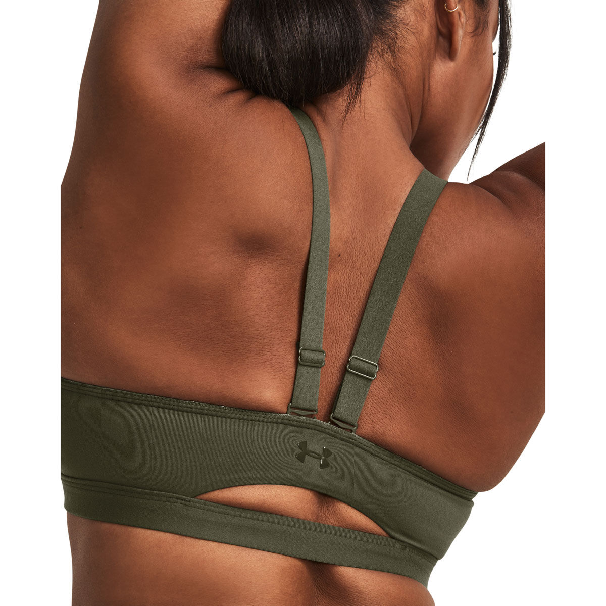 Under Armour Womens SmartForm Evolution Mid Support Sports Bra - Green slider