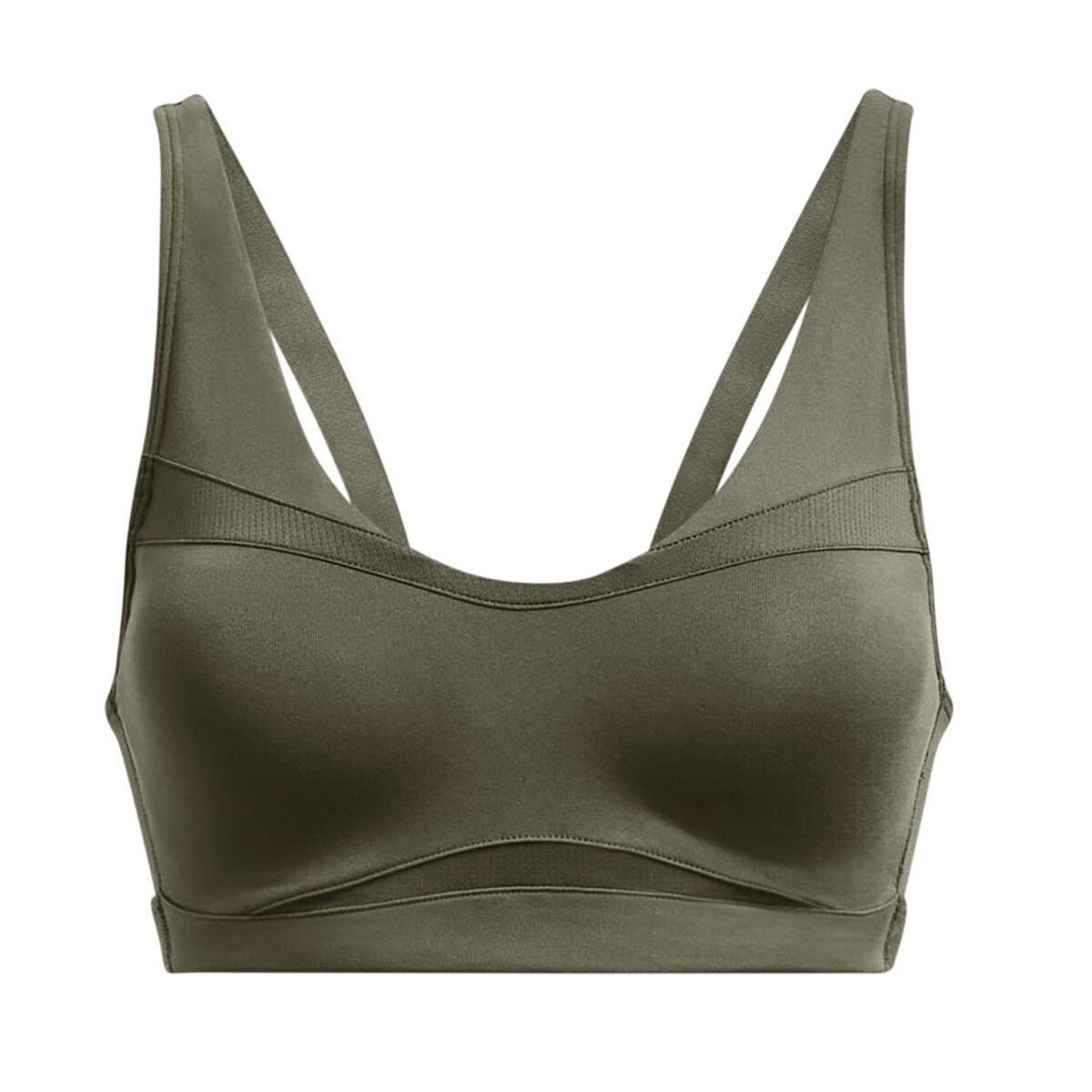 Under Armour Womens SmartForm Evolution Mid Support Sports Bra - Green slider