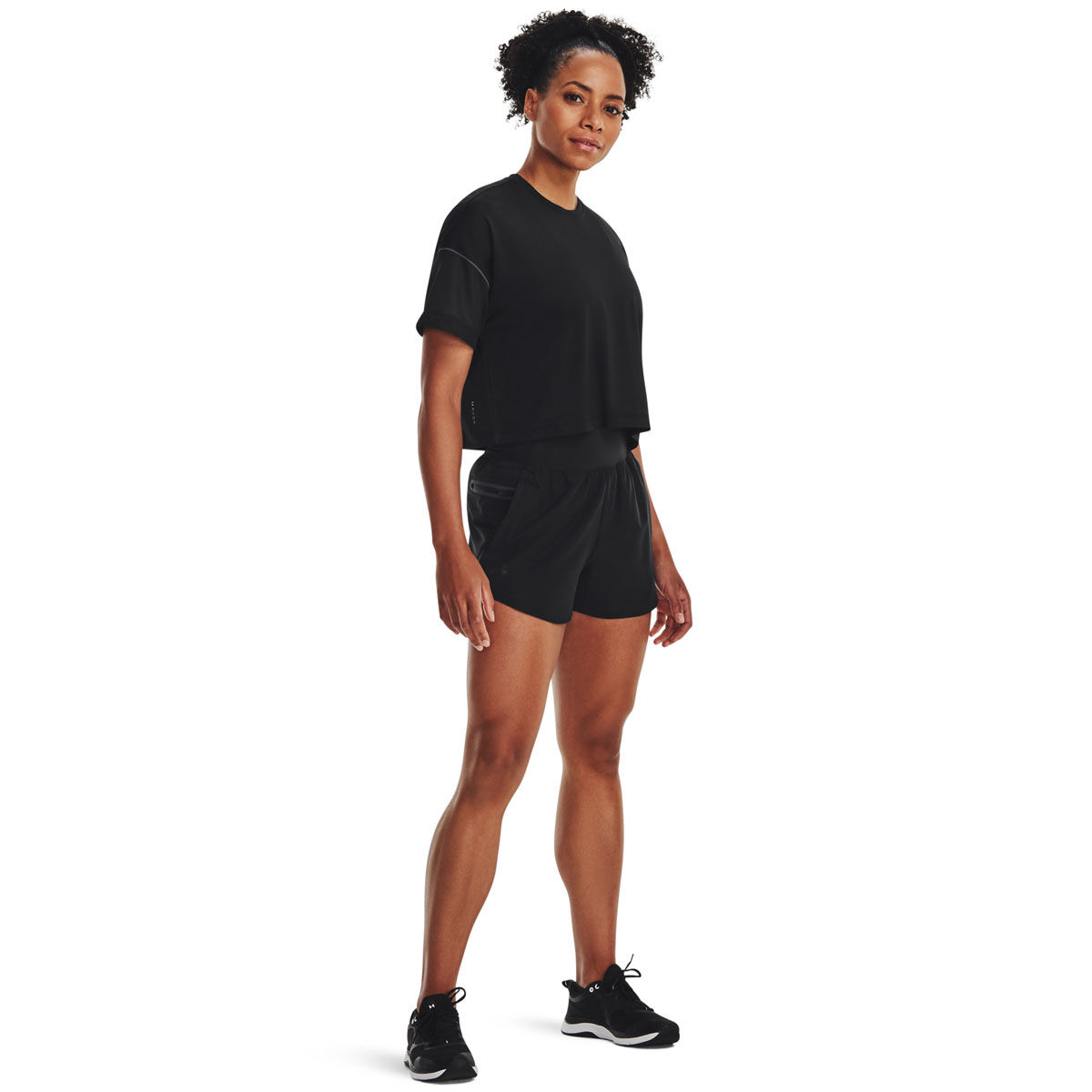 Under Armour Womens SmartForm Flex Woven Shorts Black XL - Black slider