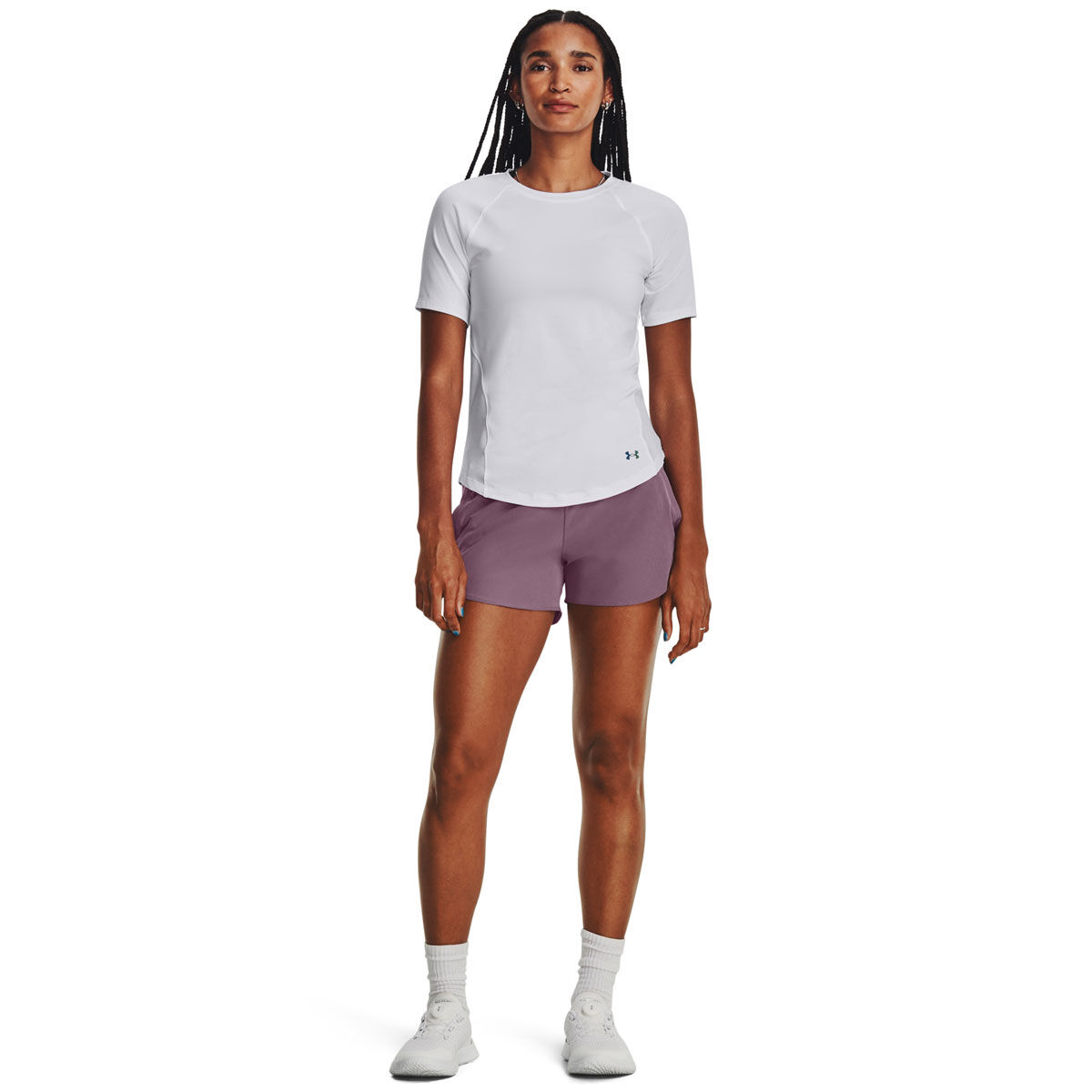 Under Armour Womens SmartForm Flex Woven Shorts - Purple slider