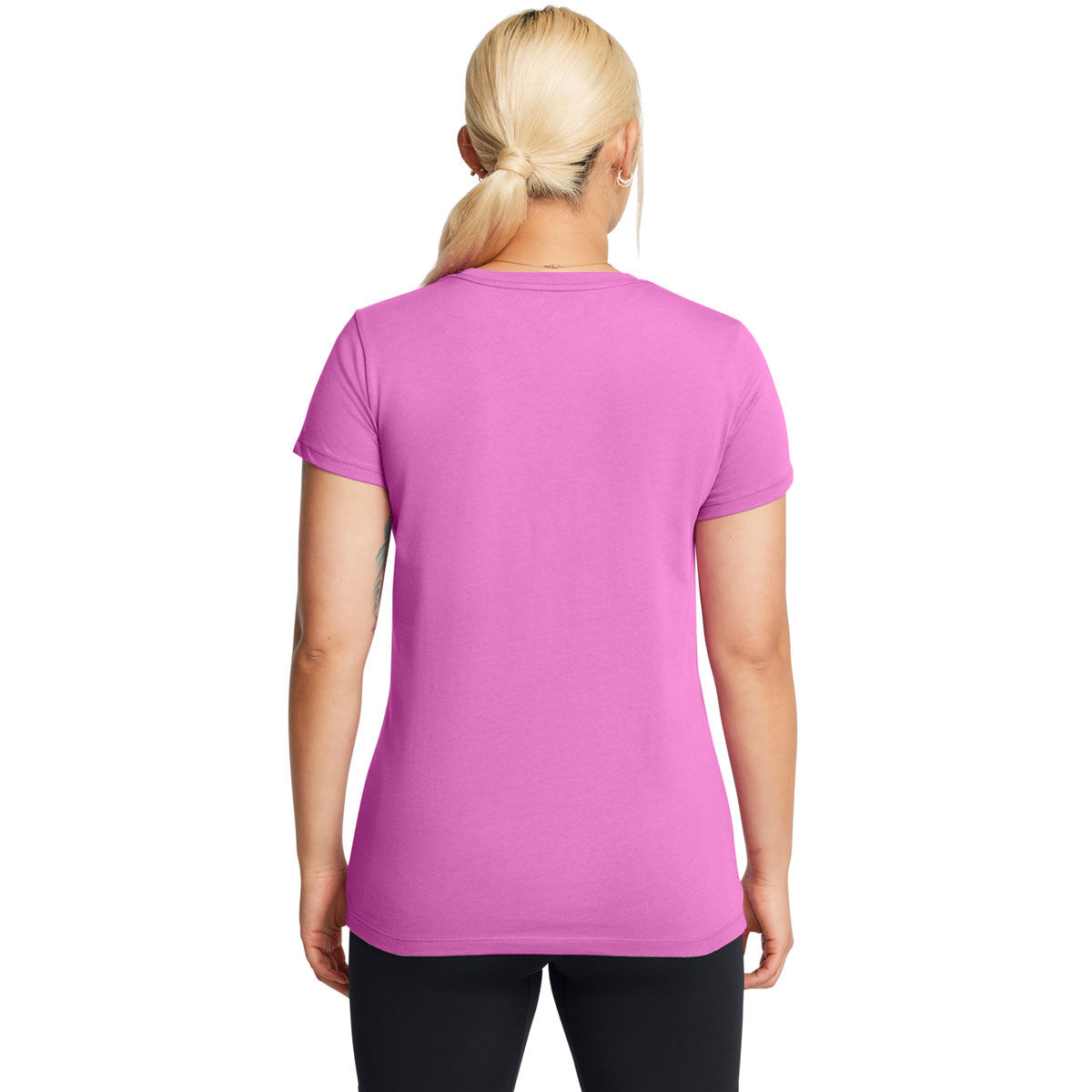 Under Armour Womens Sportstyle Logo Tee - Purple/White slider