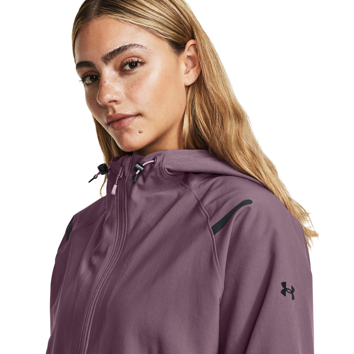 Under Armour Womens STORM Unstoppable Hooded Jacket - Purple slider