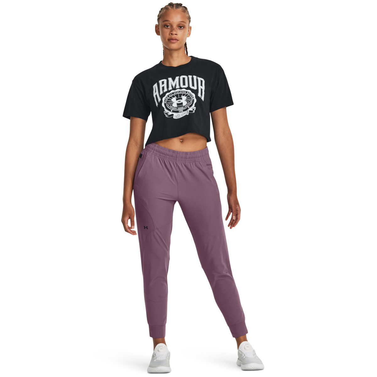 Under Armour Womens STORM Unstoppable Jogger Pants - Purple slider