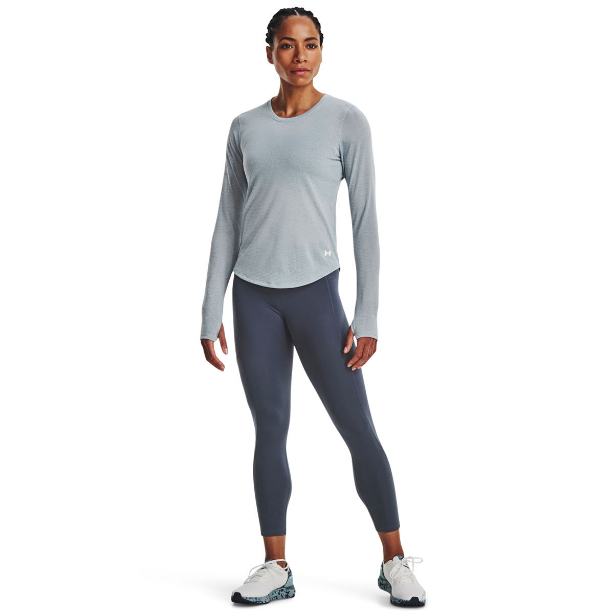 Under Armour Womens Streaker Long Sleeve Tee Blue XL - Blue slider