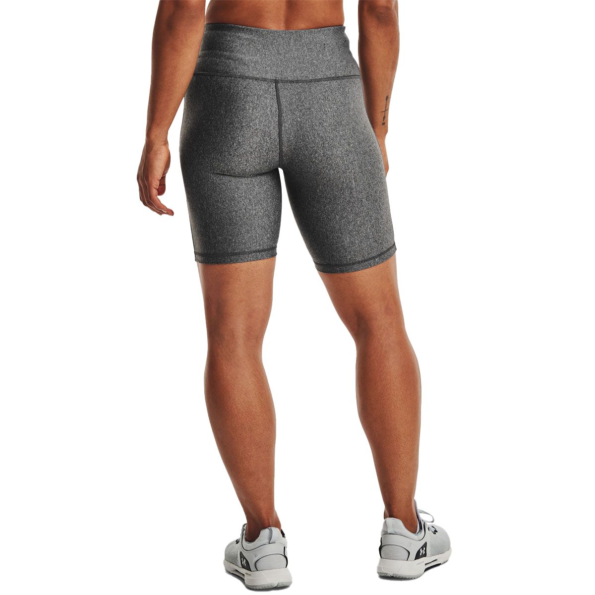 Under Armour Womens Tech Bike Shorts - Black/Silver slider