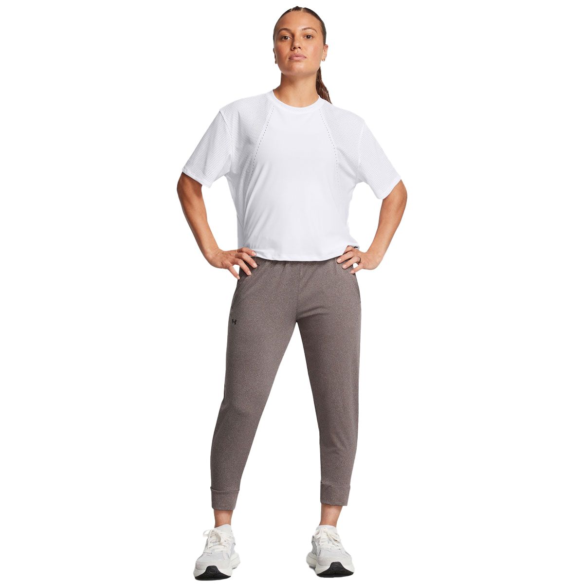 Under Armour Womens Tech Capri Pants - Grey slider