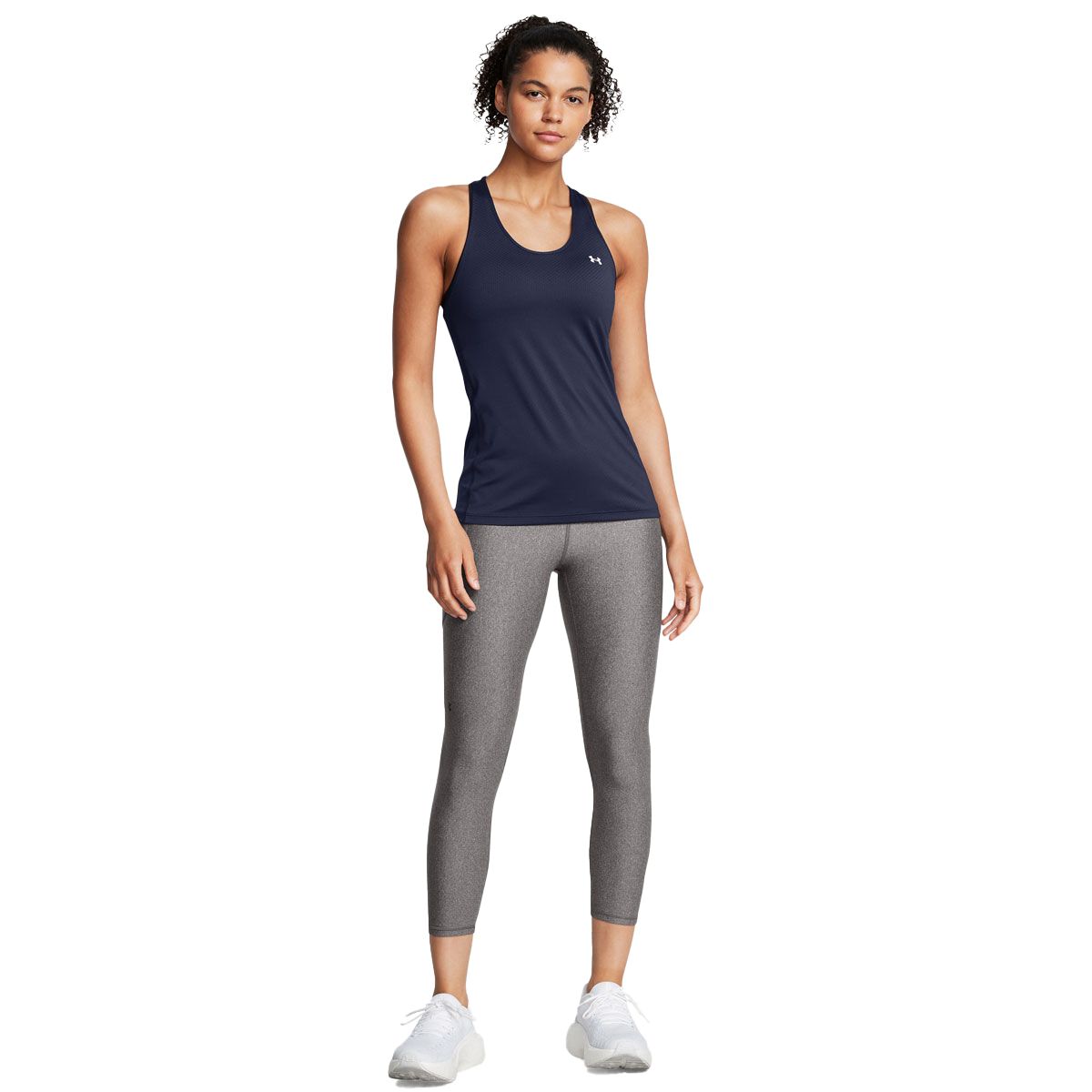 Under Armour Womens Tech Hi Ankle Leg Tights - Grey slider