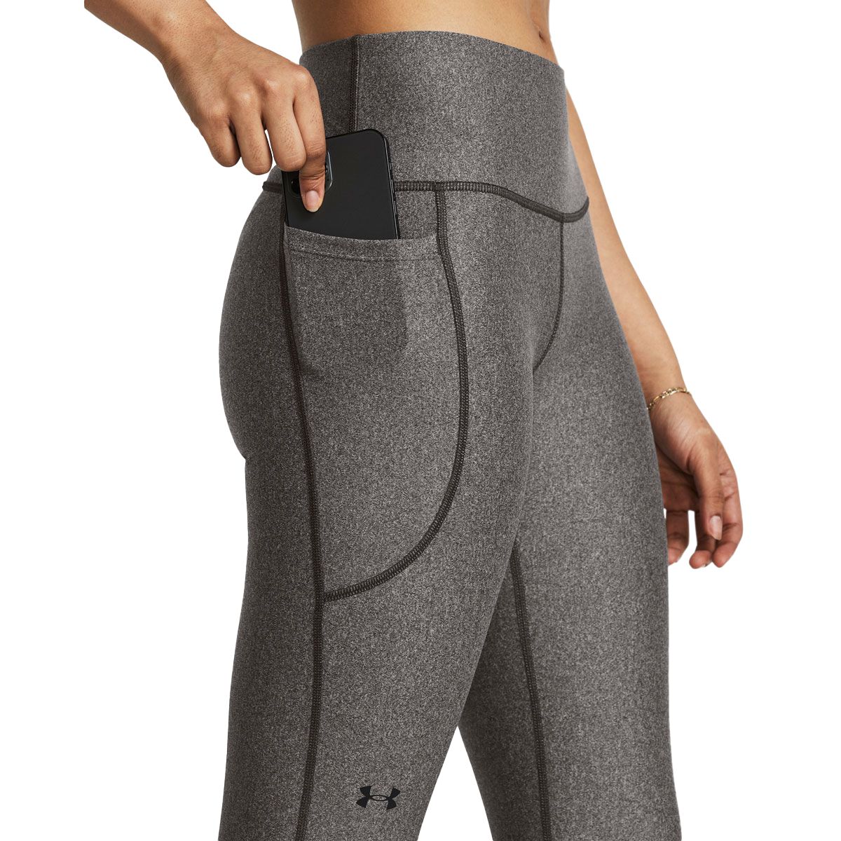 Under Armour Womens Tech Hi Rise Leggings - Grey slider