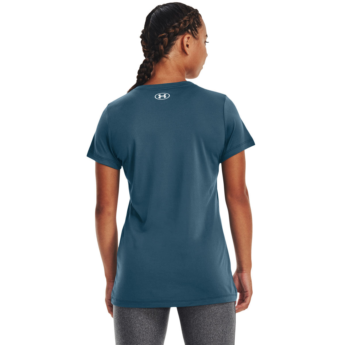 Under Armour Womens Tech Script Tee - Blue slider