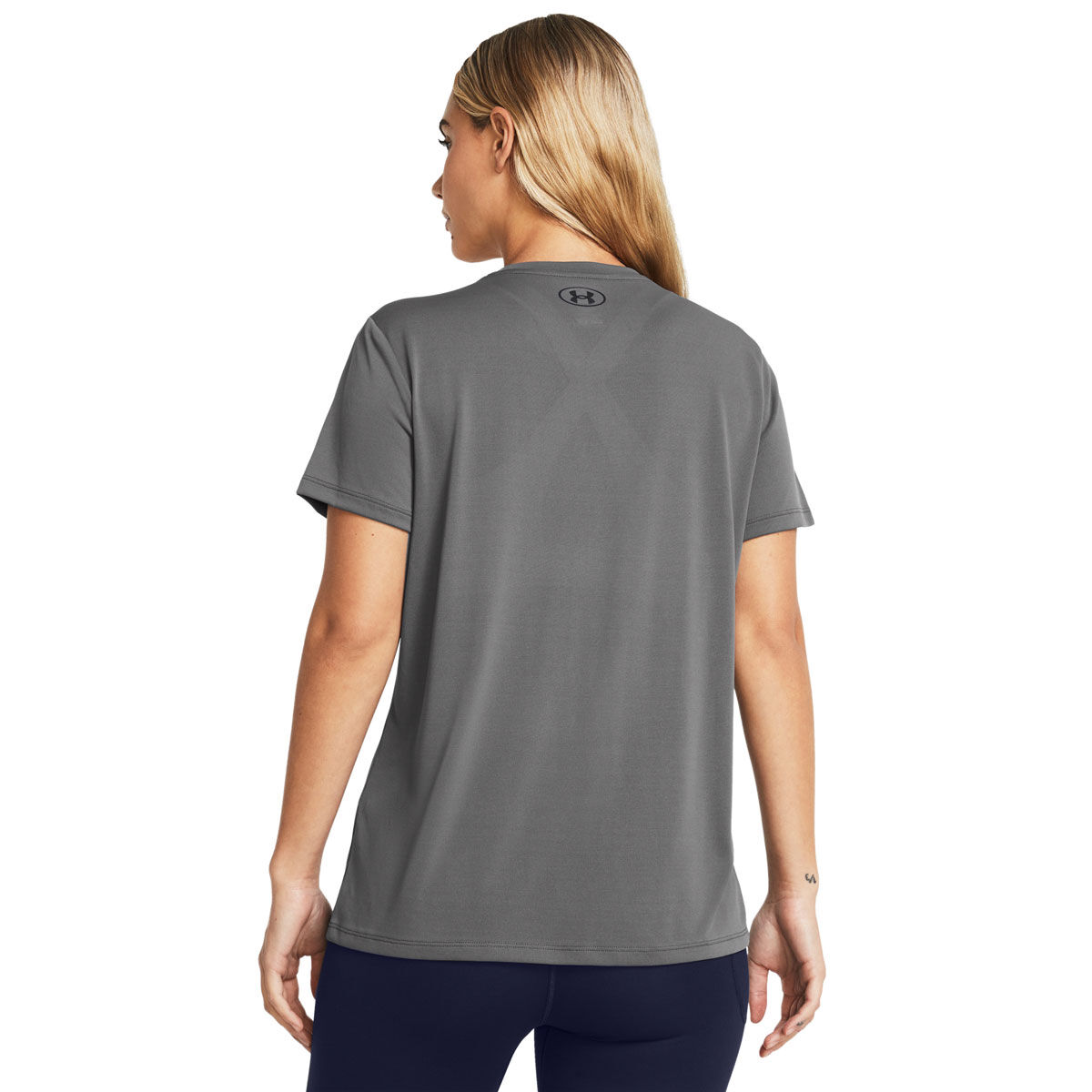 Under Armour Womens Tech Solid Training Tee - Grey slider