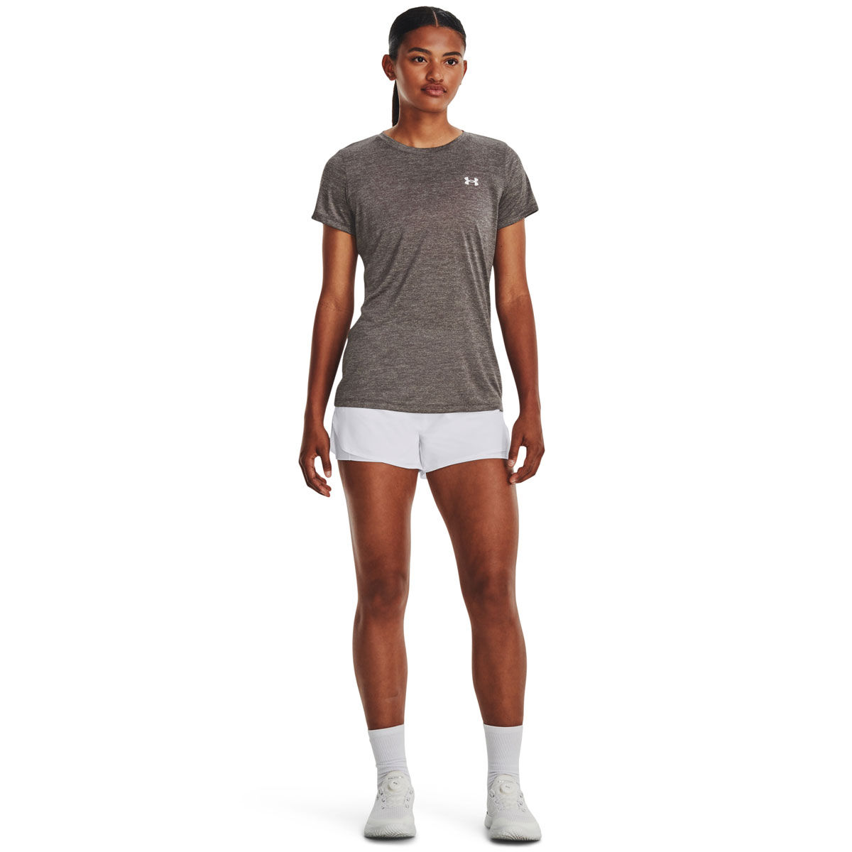 Under Armour Womens Tech SSC Twist Tee - Grey slider