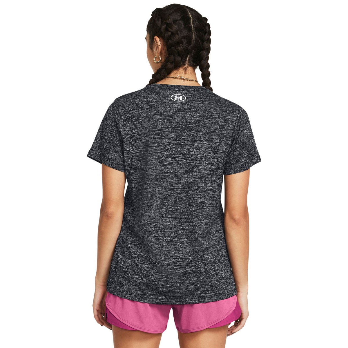 Under Armour Womens Tech SSC Twist Training Tee - Black slider