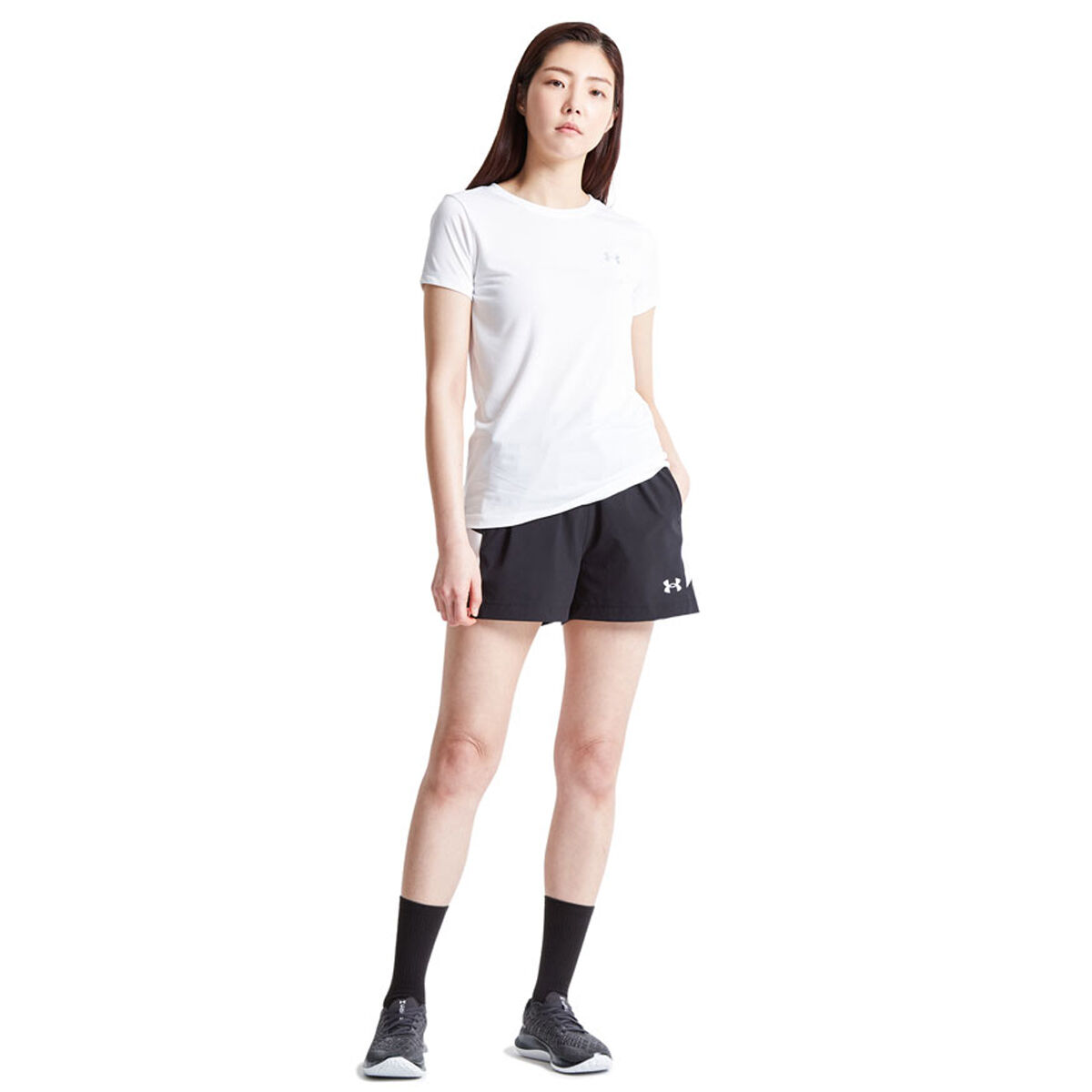 Under Armour Womens Tech Tee - White slider