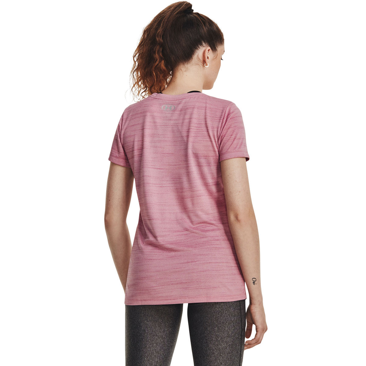 Under Armour Womens Tech Tiger Tee - Pink slider