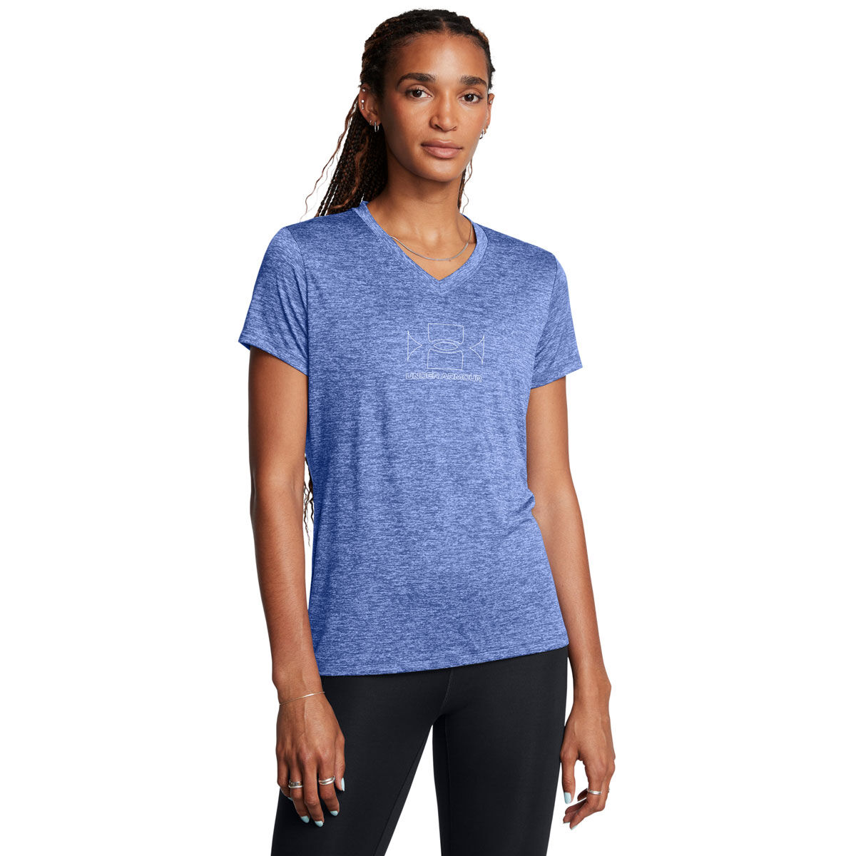 Under Armour Womens Tech Twist Branded Training Tee - Black slider