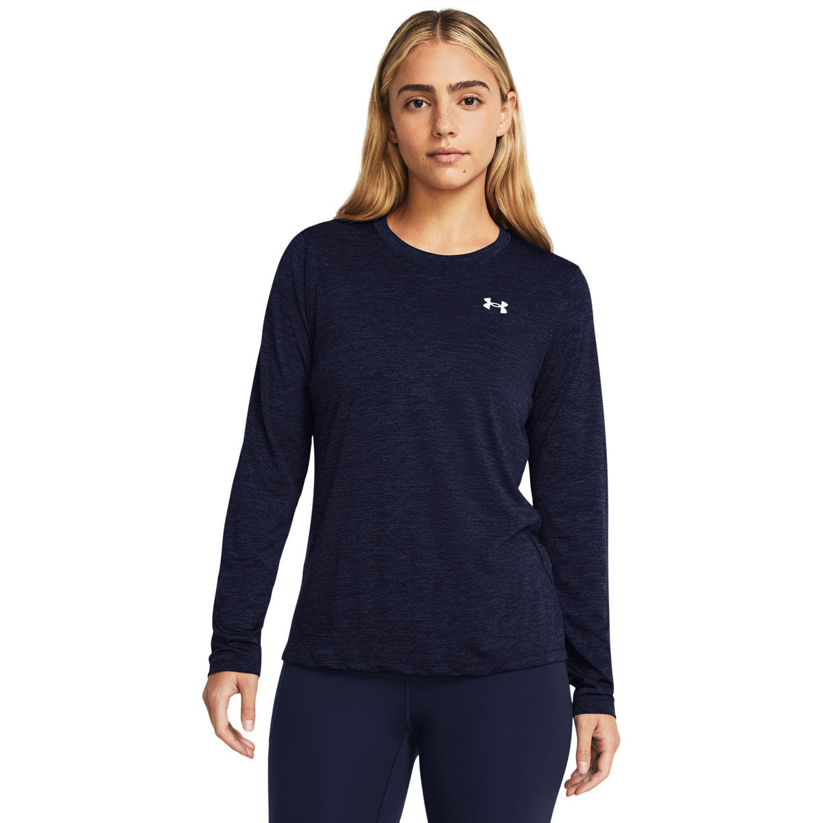 Under Armour Womens Tech Twist Long Sleeve Top - Navy slider