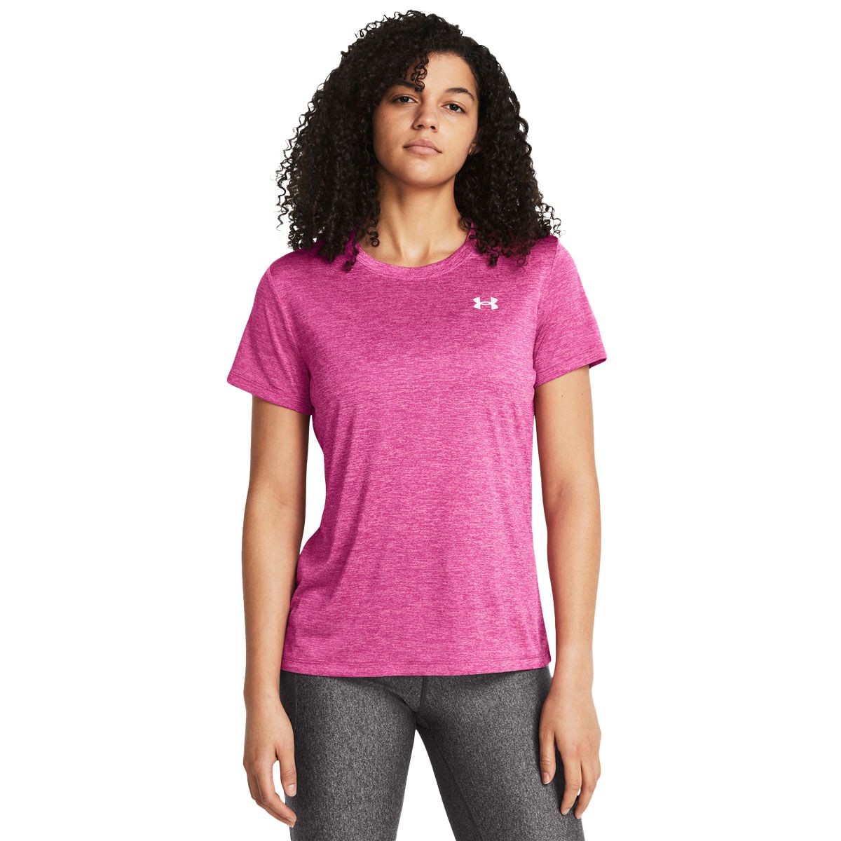 Under Armour Womens Tech Twist Tee - Pink slider