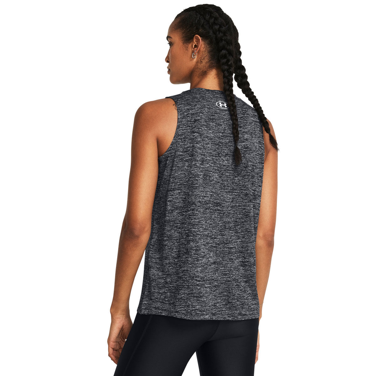 Under Armour Womens Tech Twist Training Tank - Black/White slider