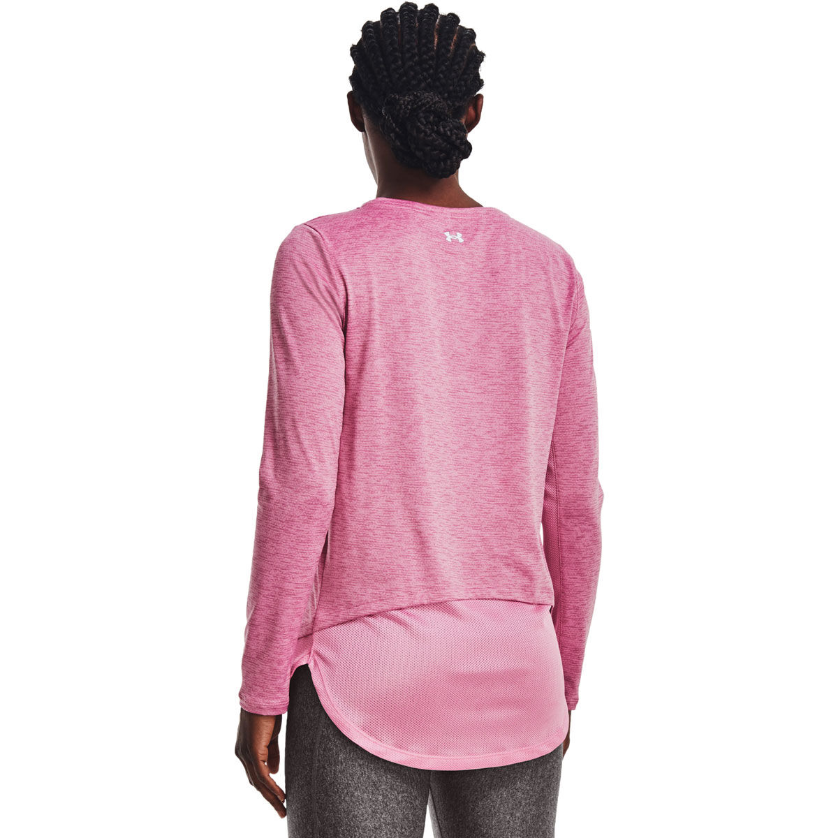 Under Armour Womens Tech Vent Long Sleeve Tee Pink XS - Pink slider