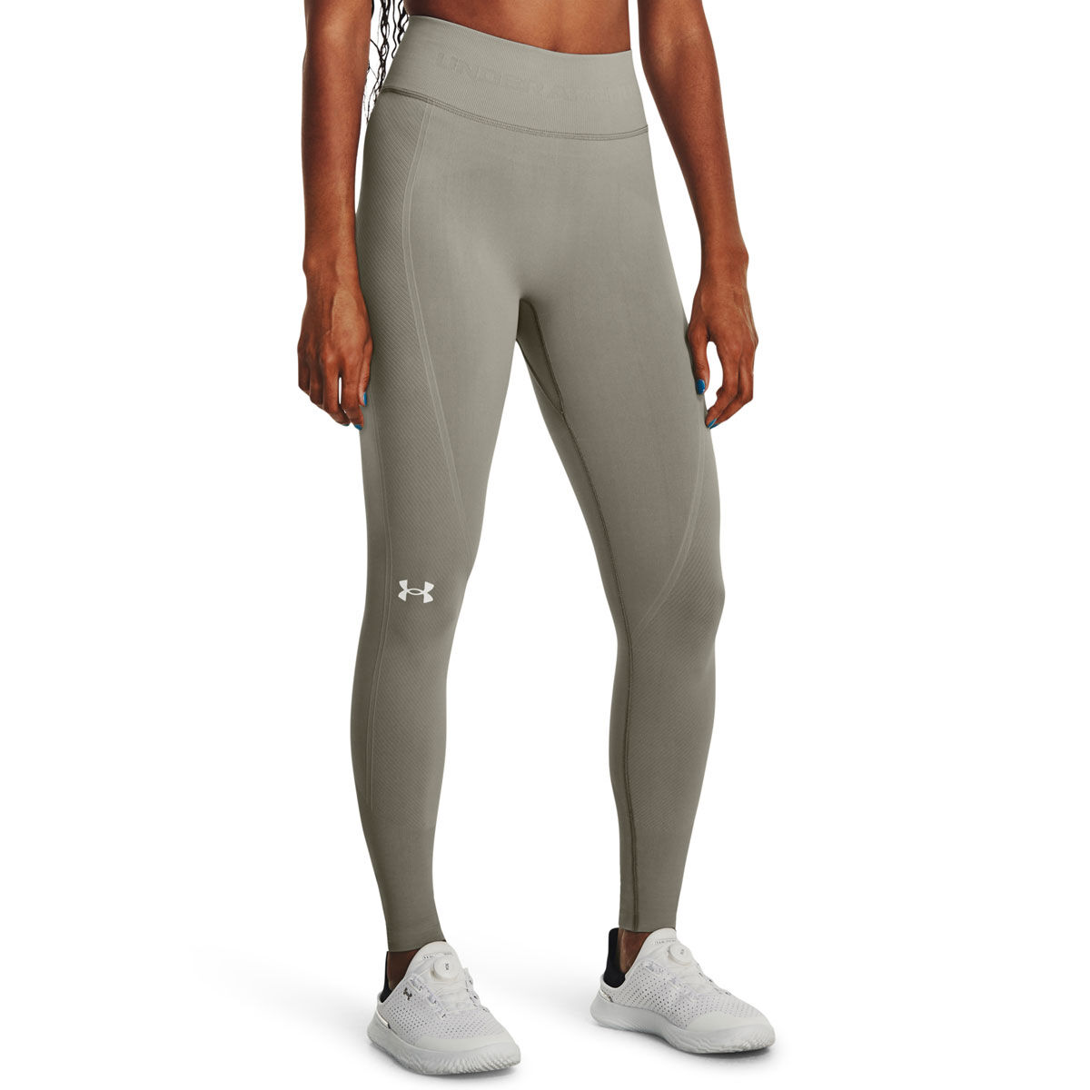 Under Armour Womens Train Seamless Full Length Tights - Grey slider