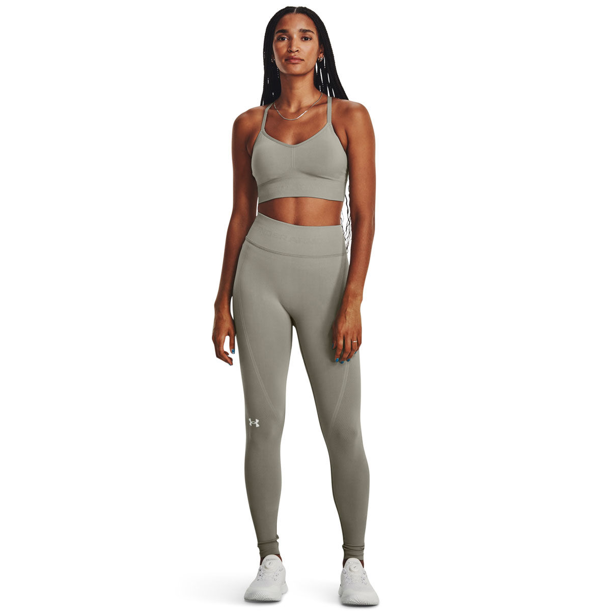 Under Armour Womens Train Seamless Full Length Tights - Grey slider