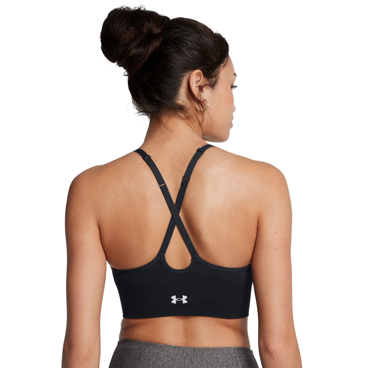 Under Armour Womens Train Seamless Low Support Sports Bra - Grey slider