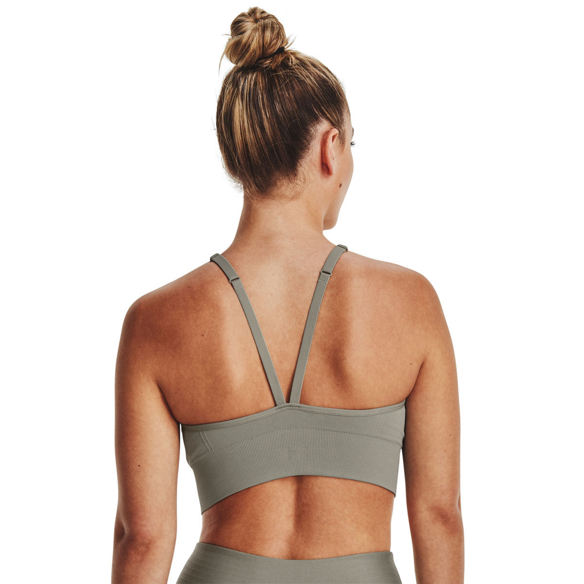 Under Armour Womens Train Seamless Low Support Sports Bra - Grey slider