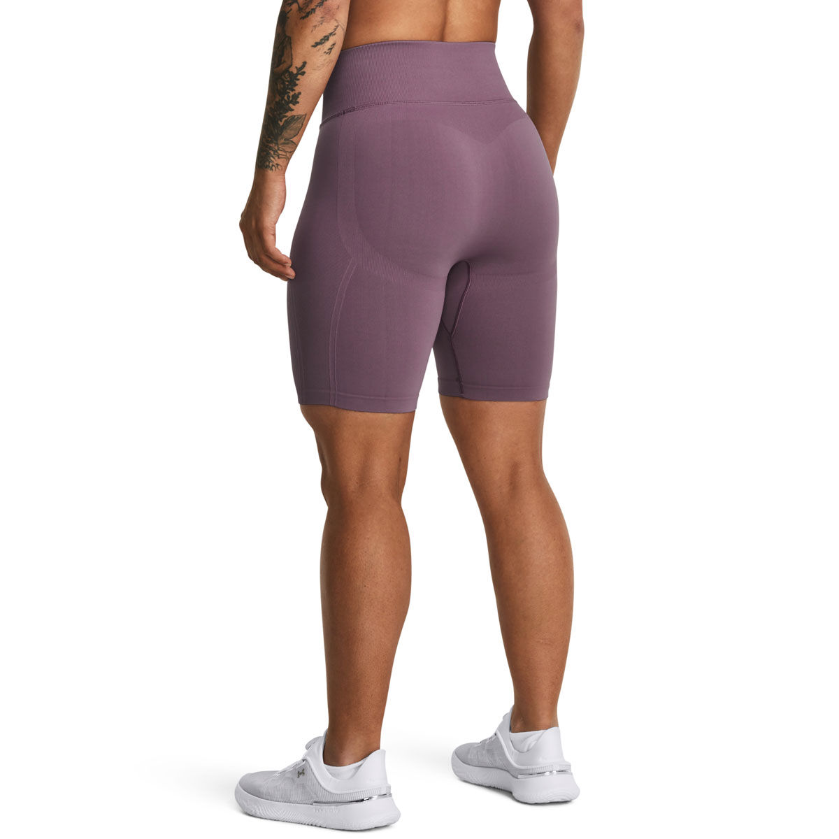 Under Armour Womens Train Seamless Shorts - Purple slider