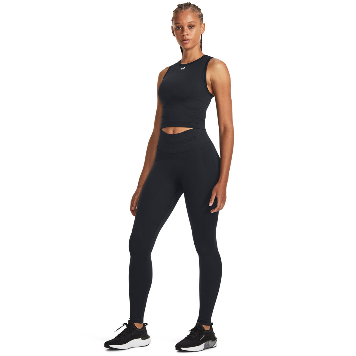 Under Armour Womens Train Seamless Tank Black XL - Black slider