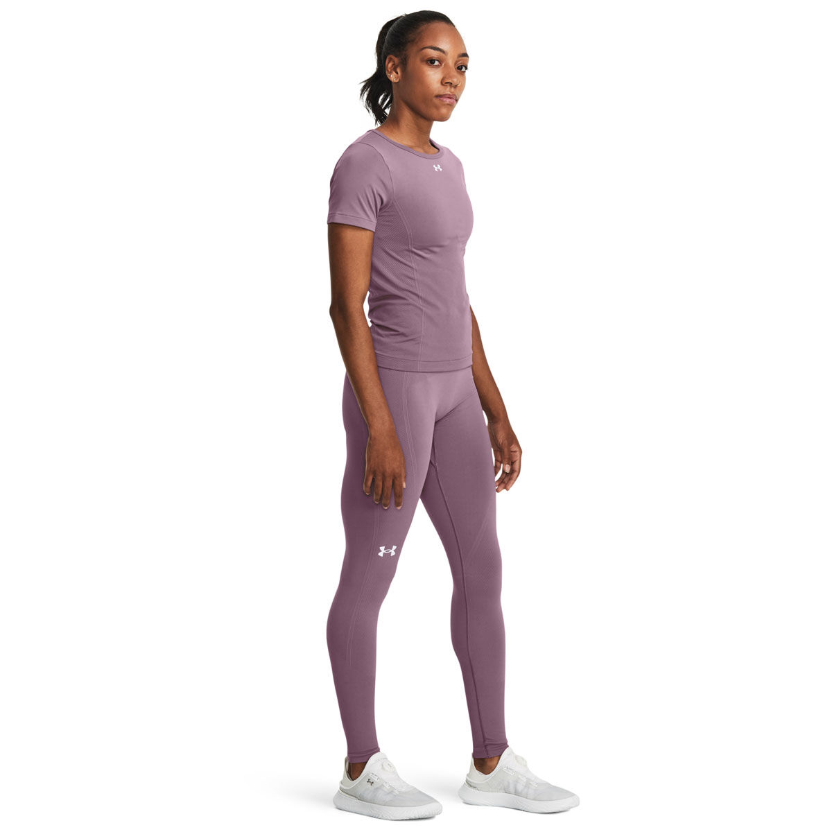 Under Armour Womens Train Seamless Tee - Grey slider