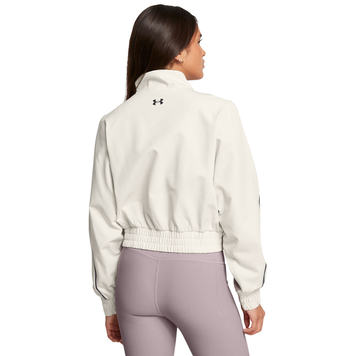 Under Armour Womens Unstoppable Cropped Training Jacket - White/Black slider