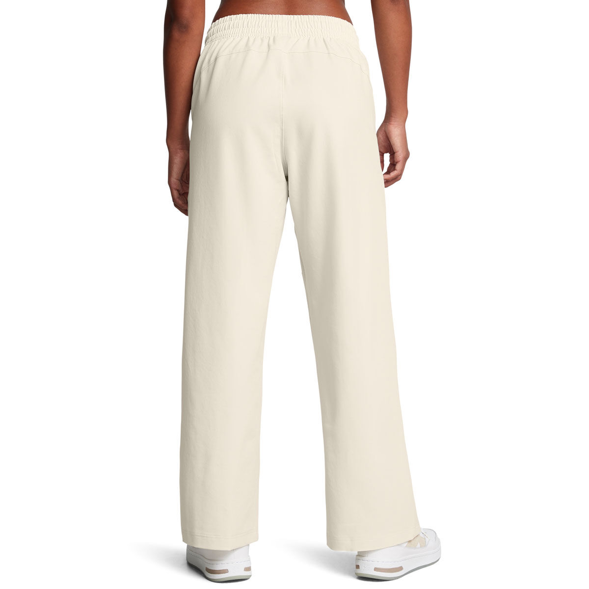 Under Armour Womens Unstoppable Woven Wide Leg Pants - White/Black slider