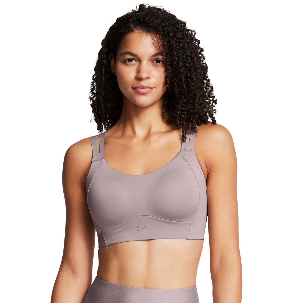 Under Armour Womens Vanish Elite High Support Double Strap Sports Bra - Grey slider